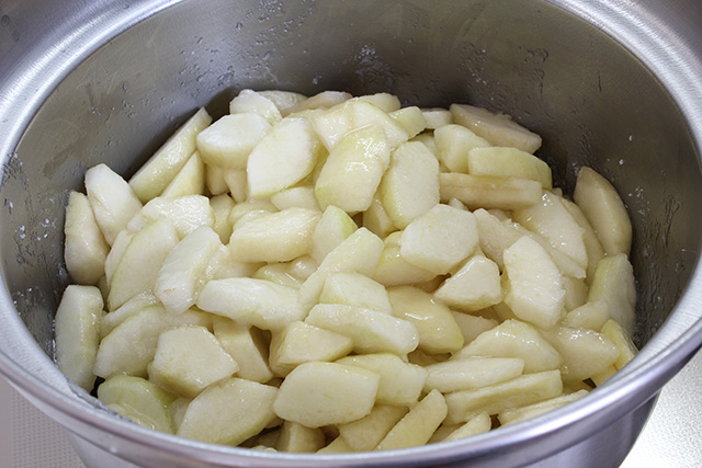 火にかけられた直後の、ラ・フランス